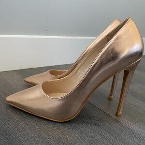 Rose Gold Shein Heels